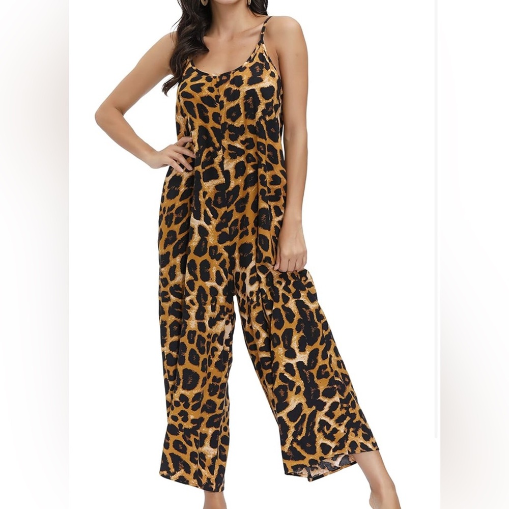 Leopard Print Jumpsuit